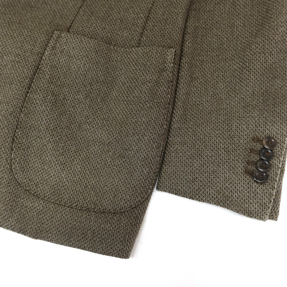 【中古】ボリオリ BOGLIOLI K JACKET ウールコットンカシミヤ カジュアルジャケット オリーブグリーン【 46 】【 状態ランクB 】【 メンズ 】