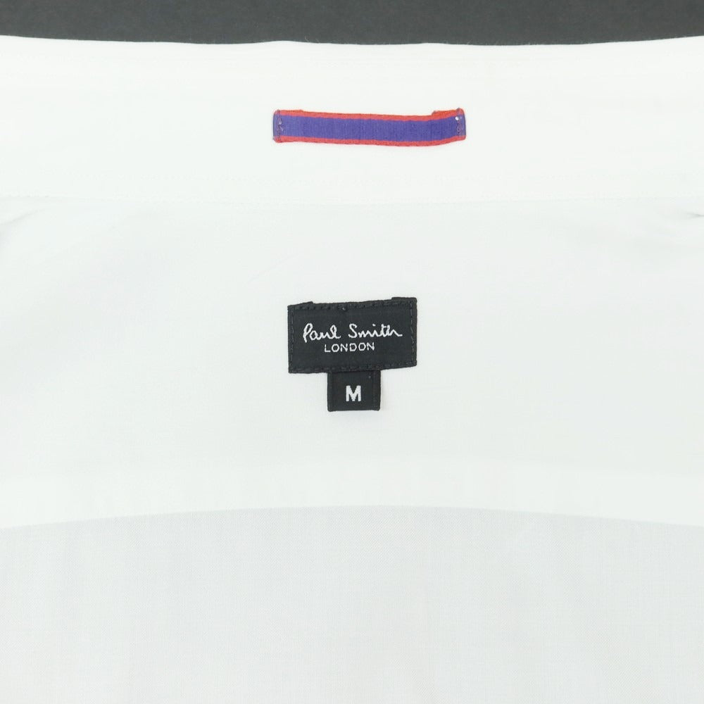 【中古】ポールスミス Paul Smith コットン ボタンダウン ドレスシャツ ホワイト【 M 】【 状態ランクB 】【 メンズ 】