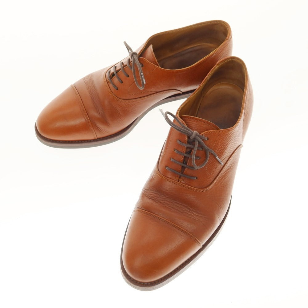 【中古】ココン KOKON ショルダーレザー ストレートチップ ドレスシューズ ブラウン【サイズ10 KNO-1】【メンズ】 中古】ココン KOKON ショルダーレザー ストレートチップ ドレス