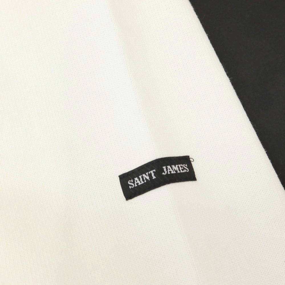 【中古】セントジェームス SAINT JAMES コットン ボートネック 長袖Tシャツ ホワイト【 T8(XL) 】【 状態ランクC 】【 メンズ 】