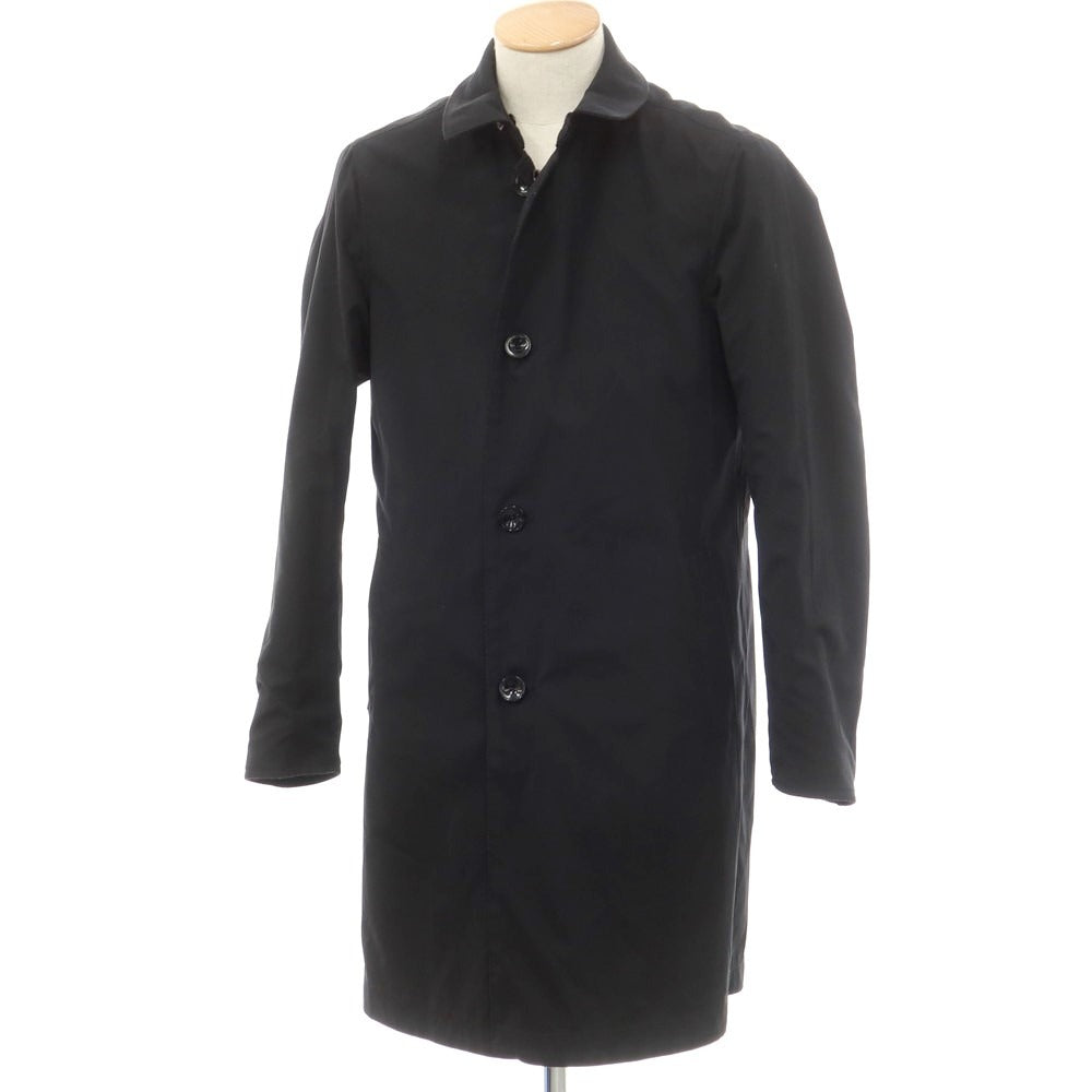 【中古】リングヂャケット RING JACKET リバーシブル ウールカシミヤ ステンカラーコート ブラックxチャコールグレー【 44 】【 状態ランクB 】【 メンズ 】