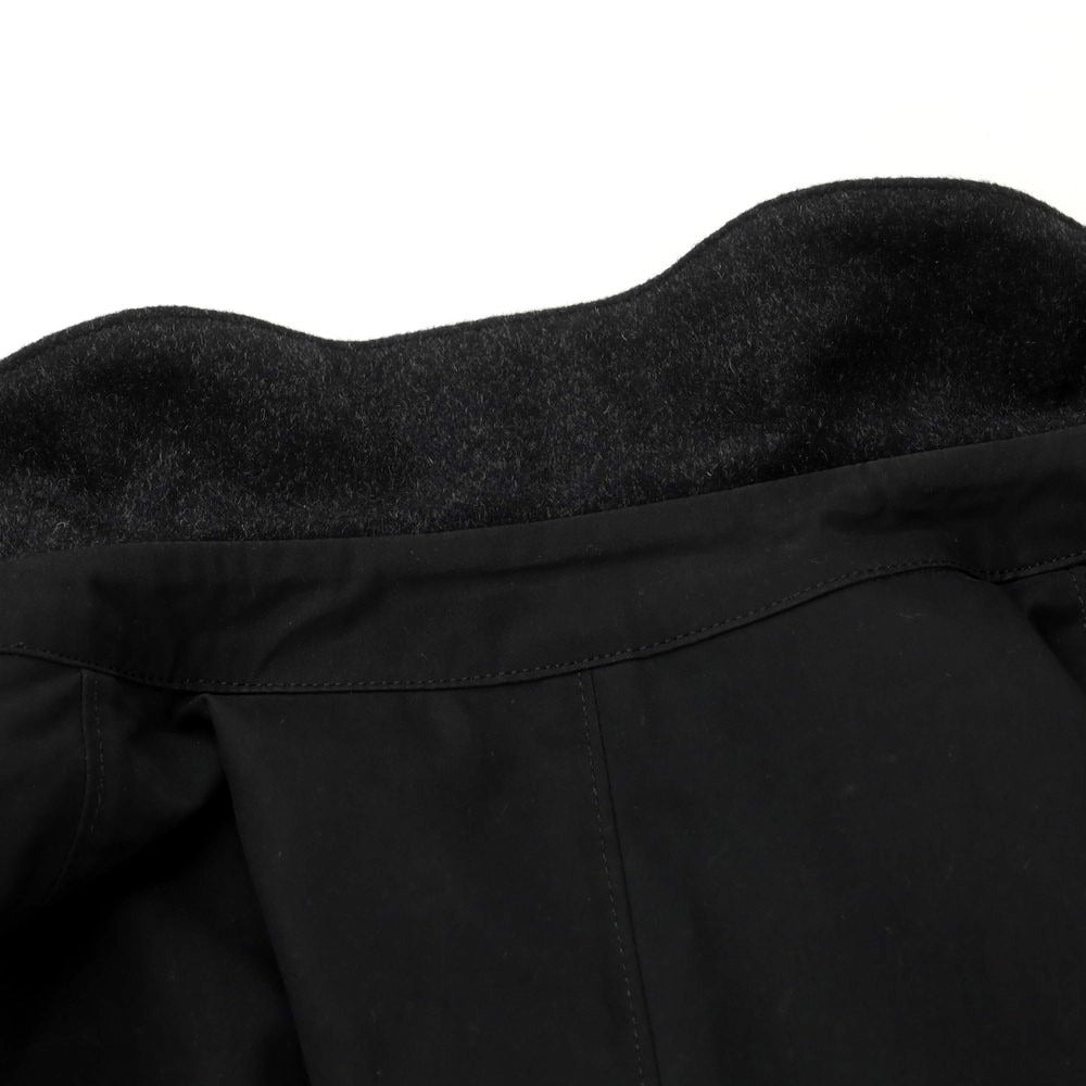 【中古】リングヂャケット RING JACKET リバーシブル ウールカシミヤ ステンカラーコート ブラックxチャコールグレー【 44 】【 状態ランクB 】【 メンズ 】