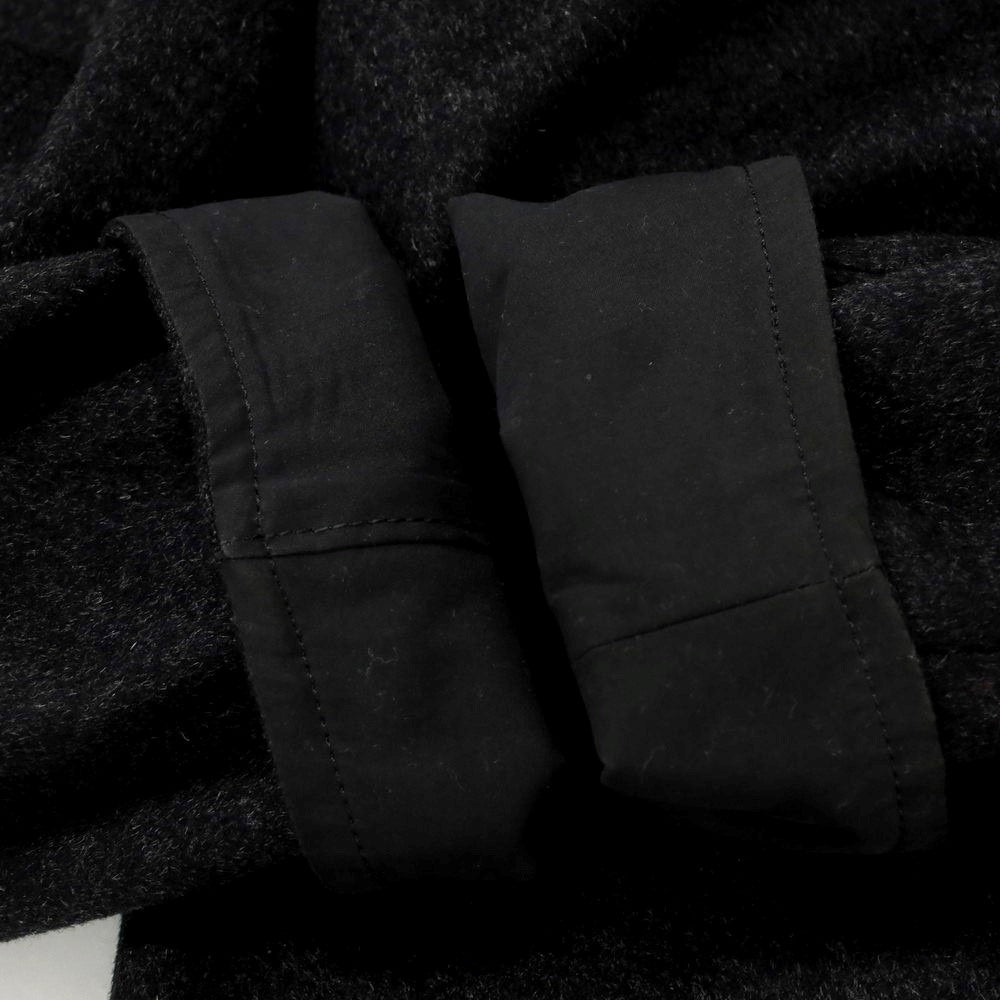 【中古】リングヂャケット RING JACKET リバーシブル ウールカシミヤ ステンカラーコート ブラックxチャコールグレー【 44 】【 状態ランクB 】【 メンズ 】