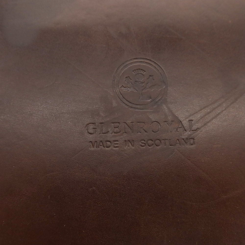【中古】グレンロイヤル GLENROYAL ブライドルレザー ブリーフケース ダークブラウン【 状態ランクC 】【 メンズ 】