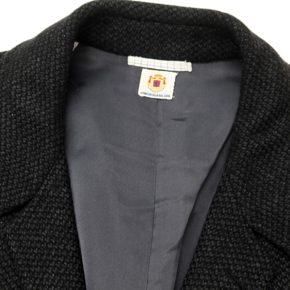 【中古】ルイジ ボレッリ Luigi Borrelli カシミヤ ステンカラーコート ダークグレー【 50 】【 状態ランクB 】【 メンズ 】