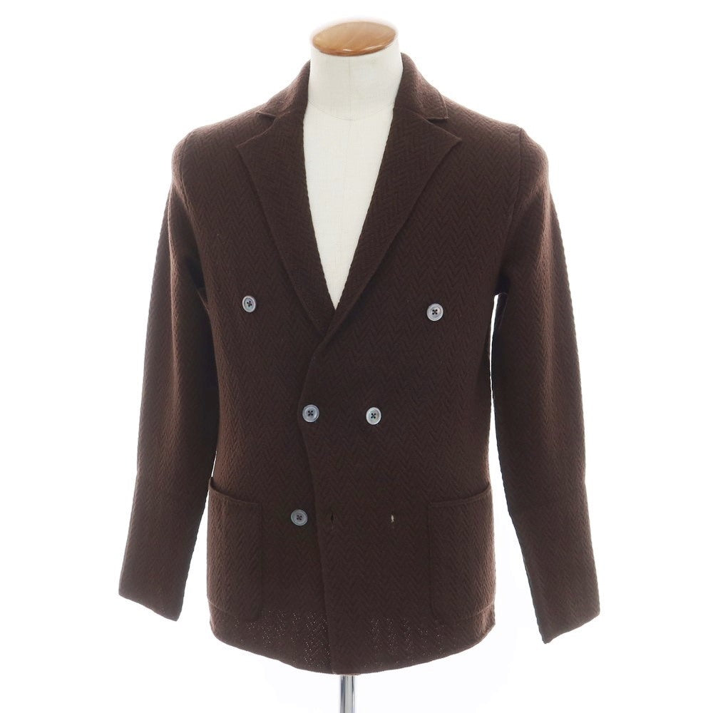 中古】アンドレア フェンツィ ANDREA FENZI ウール ダブル ニット 