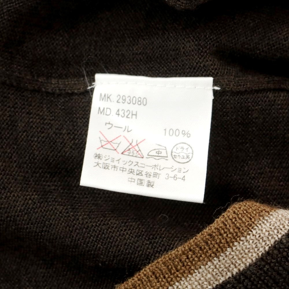 【中古】ポールスミス Paul Smith ウール タートルネック プルオーバーニット ブラウン【 M 】【 状態ランクC 】【 メンズ 】