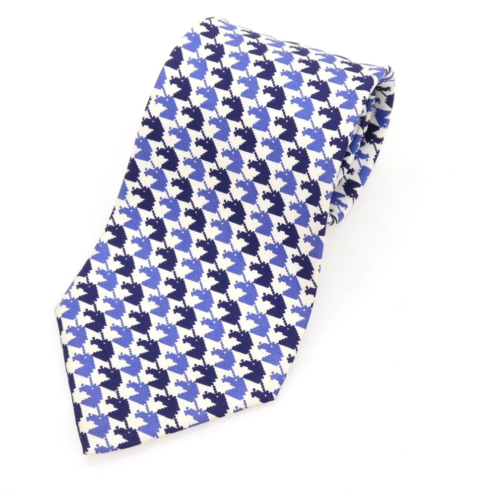 HERMES シルク ネクタイ ネイビー 7201 UA 中古・古着通販】HERMES (エルメス) CRAVATE SOIE LOURDEシルク