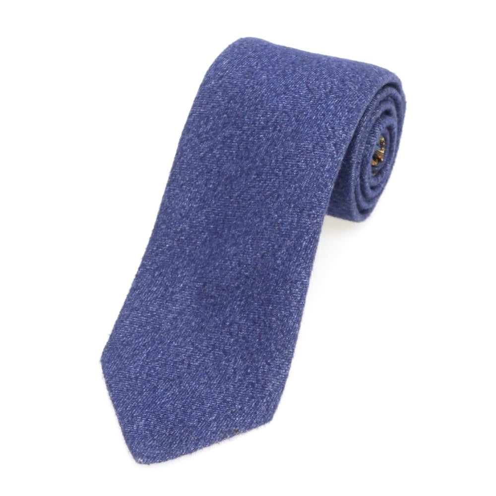 【中古】アーディーアンドシー AD&C 1956 コットンシルク 無地ネクタイ ライトネイビーxオレンジ【NVY】【A/W】【状態ランクC】【メンズ】