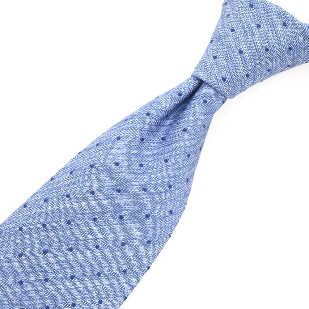 【新品】アーディーアンドシー AD&C 1956 シルク ドット柄ネクタイ ブルー【 状態ランクN 】【 メンズ 】