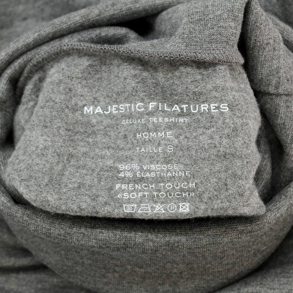 【新品】マジェスティック フィラチュール オム MAJESTIC FILATURES HOMME レーヨン タートルネック 長袖Tシャツ グレー【サイズS】【GRY】【A/W】【状態ランクN】【メンズ】