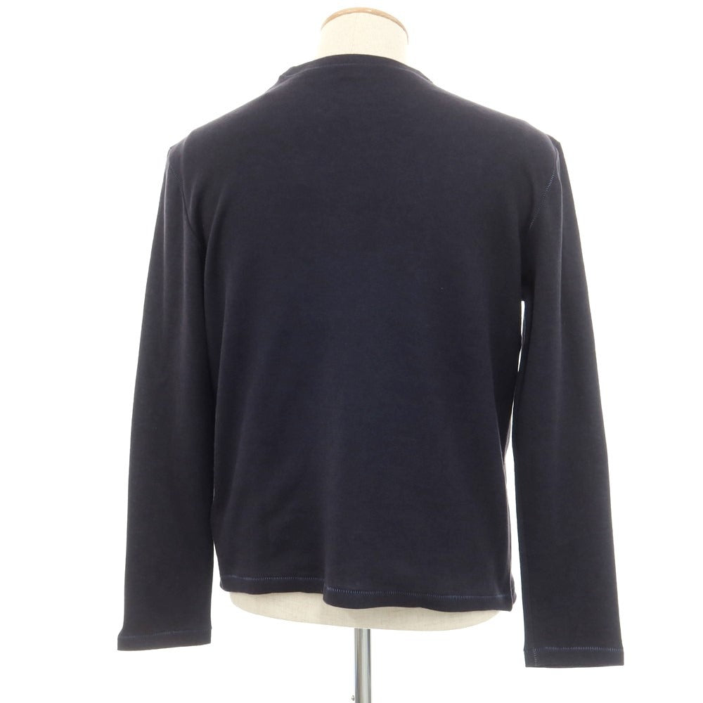 【新品】マジェスティック フィラチュール オム MAJESTIC FILATURES HOMME コットンカシミヤシルク 長袖Tシャツ ネイビー【サイズS】【NVY】【S/S/A/W】【状態ランクN】【メンズ】