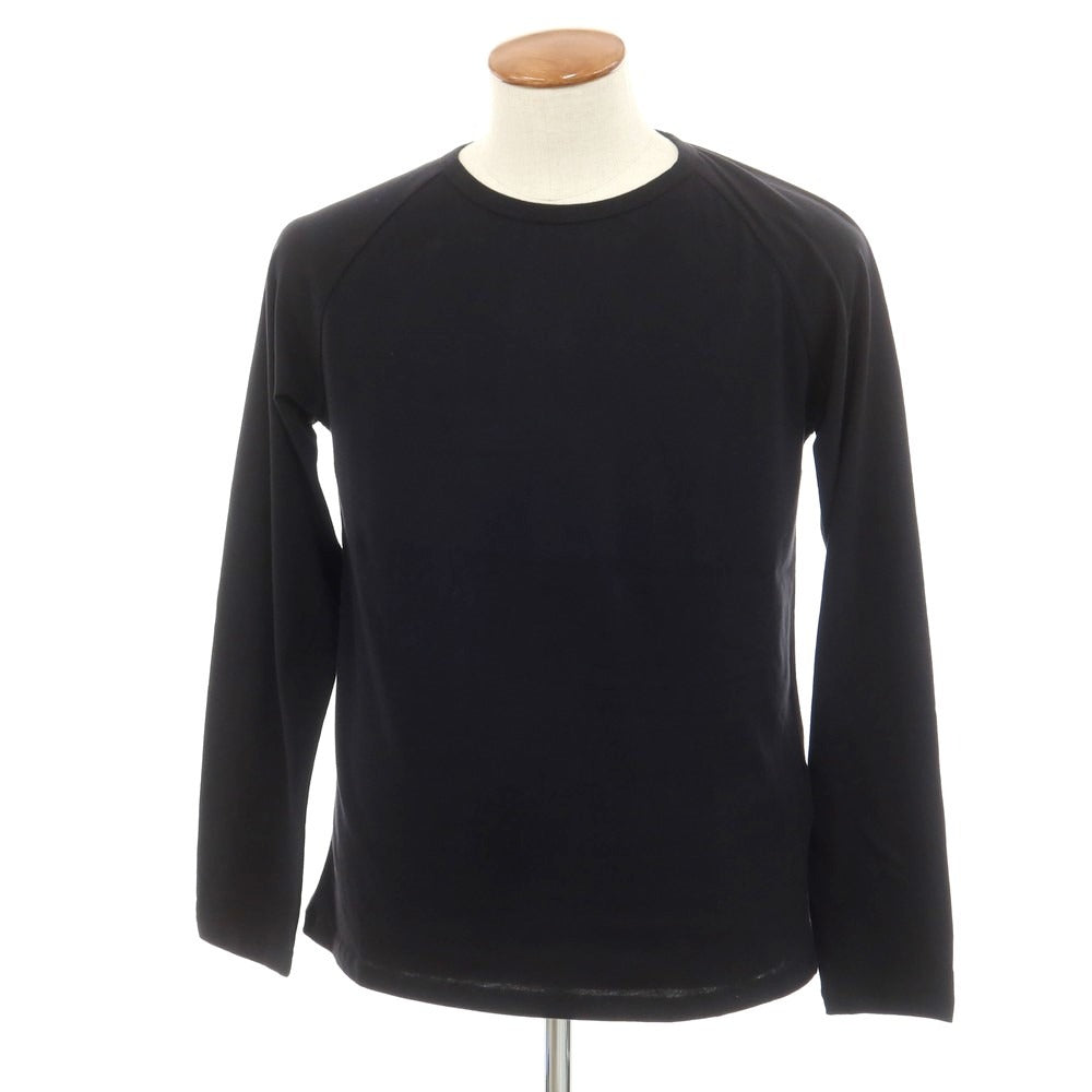 【新品】マジェスティック フィラチュール オム MAJESTIC FILATURES HOMME コットン ラグラン 長袖Tシャツ ブラック【サイズM】【BLK】【S/S/A/W】【状態ランクN】【メンズ】
