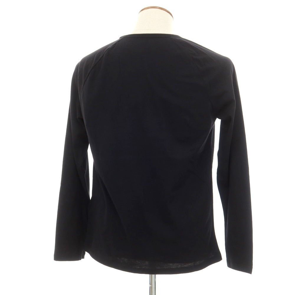 【新品】マジェスティック フィラチュール オム MAJESTIC FILATURES HOMME コットン ラグラン 長袖Tシャツ ブラック【サイズM】【BLK】【S/S/A/W】【状態ランクN】【メンズ】