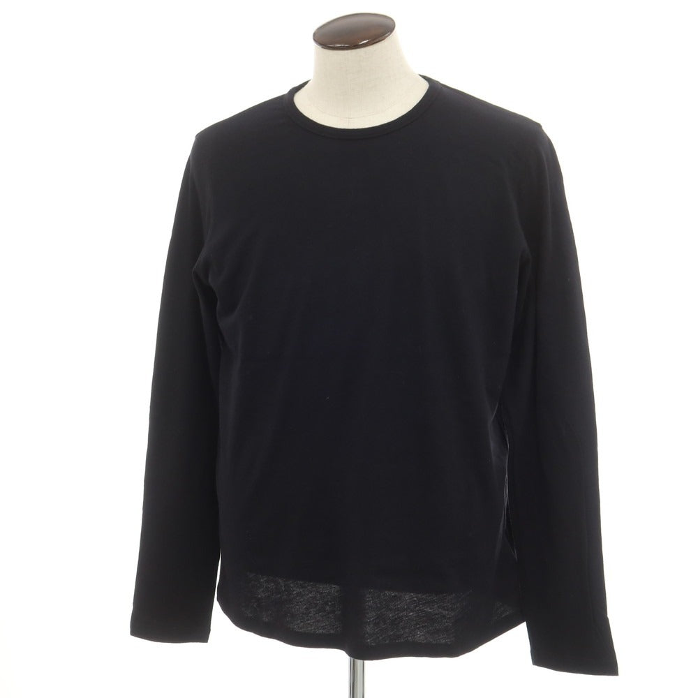 【新品】マジェスティック フィラチュール オム MAJESTIC FILATURES HOMME コットンカシミヤ 長袖Tシャツ ブラック【サイズL】【BLK】【S/S/A/W】【状態ランクN】【メンズ】