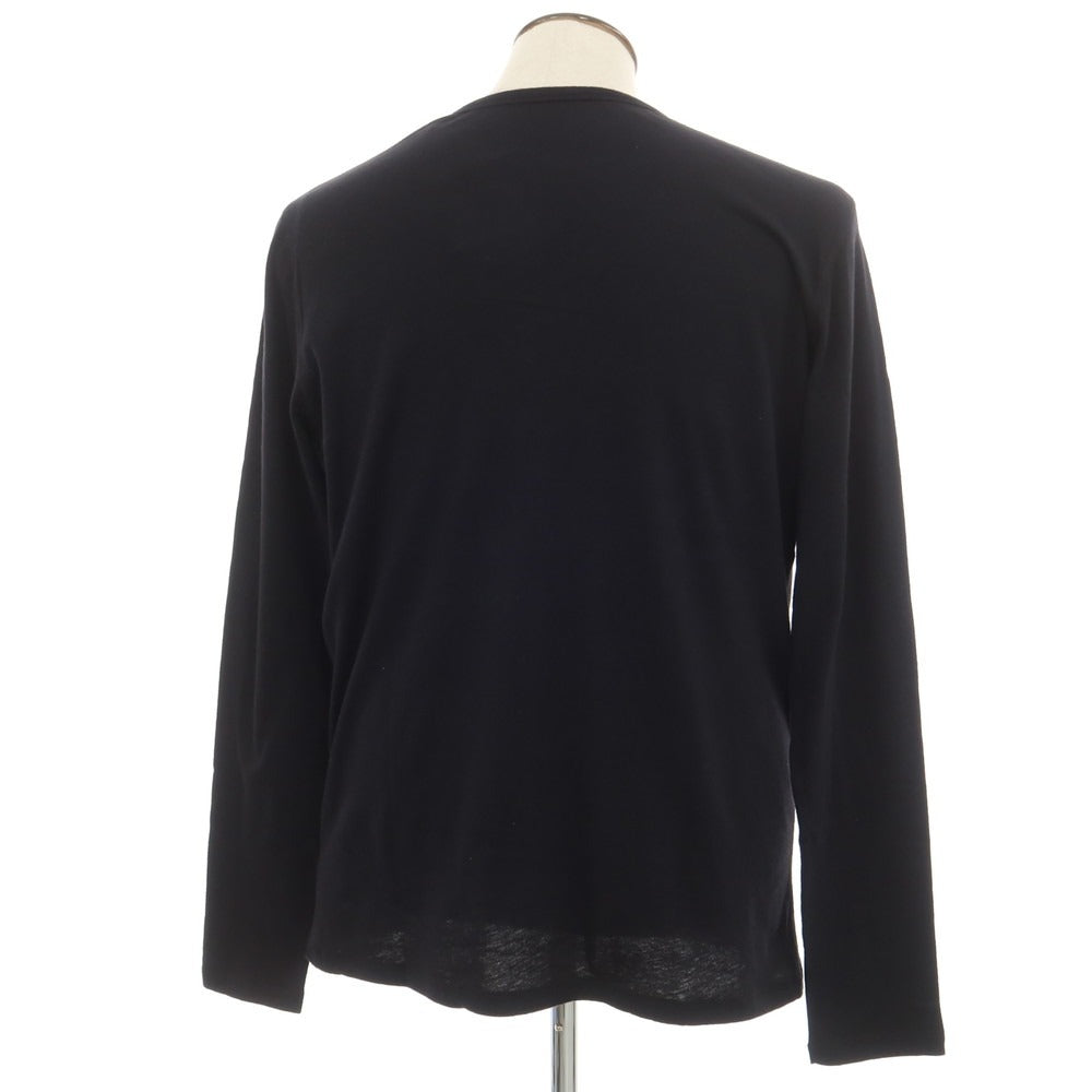 【新品】マジェスティック フィラチュール オム MAJESTIC FILATURES HOMME コットンカシミヤ 長袖Tシャツ ブラック【サイズL】【BLK】【S/S/A/W】【状態ランクN】【メンズ】