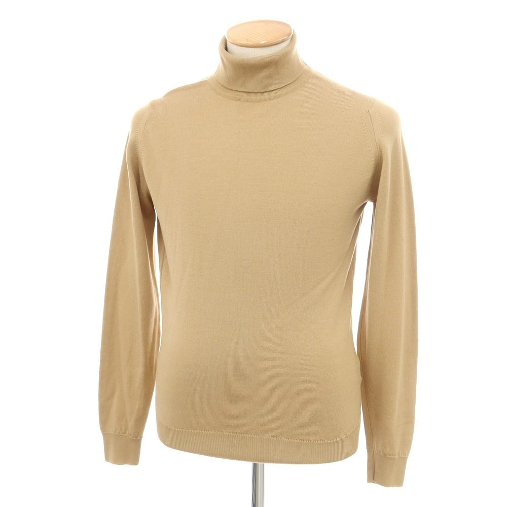 JOHN SMEDLEY タートルネック セーター ベージュ M 未使用品に近い 