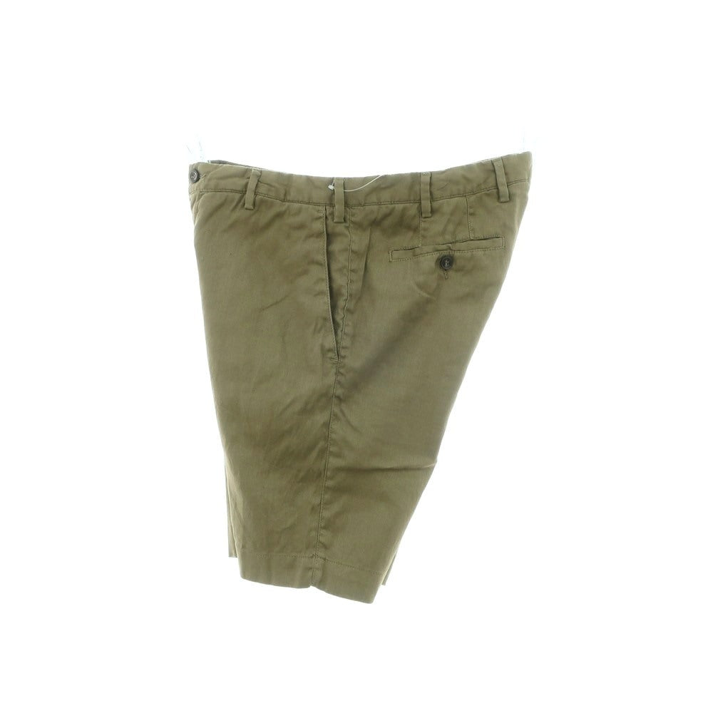 【中古】ジェルマーノ GERMANO ストレッチリネンコットン ショートパンツ オリーブ【 48 】【 状態ランクC 】【 メンズ 】
