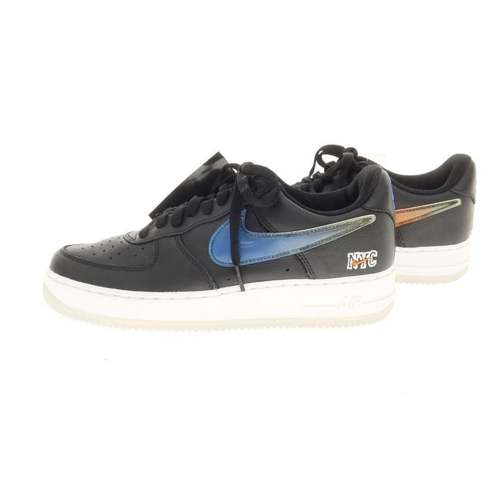 【中古】【未使用】キス KITH × NIKE AIR FORCE 1 レザー スニーカー ブラック【 27cm 】【 状態ランクS 】【 メンズ 】