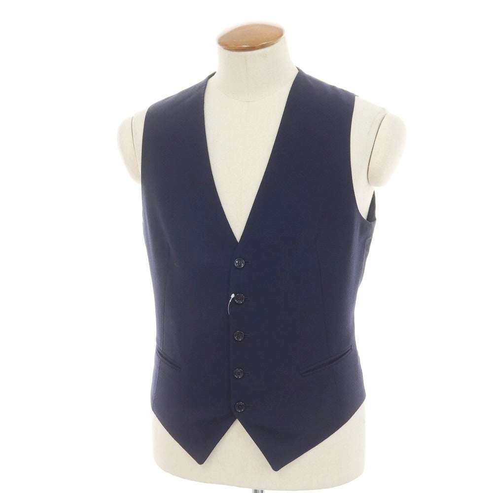 【中古】タリアトーレ TAGLIATORE ウール ジレ ベスト ネイビー【 46 】【 状態ランクB 】【 メンズ 】