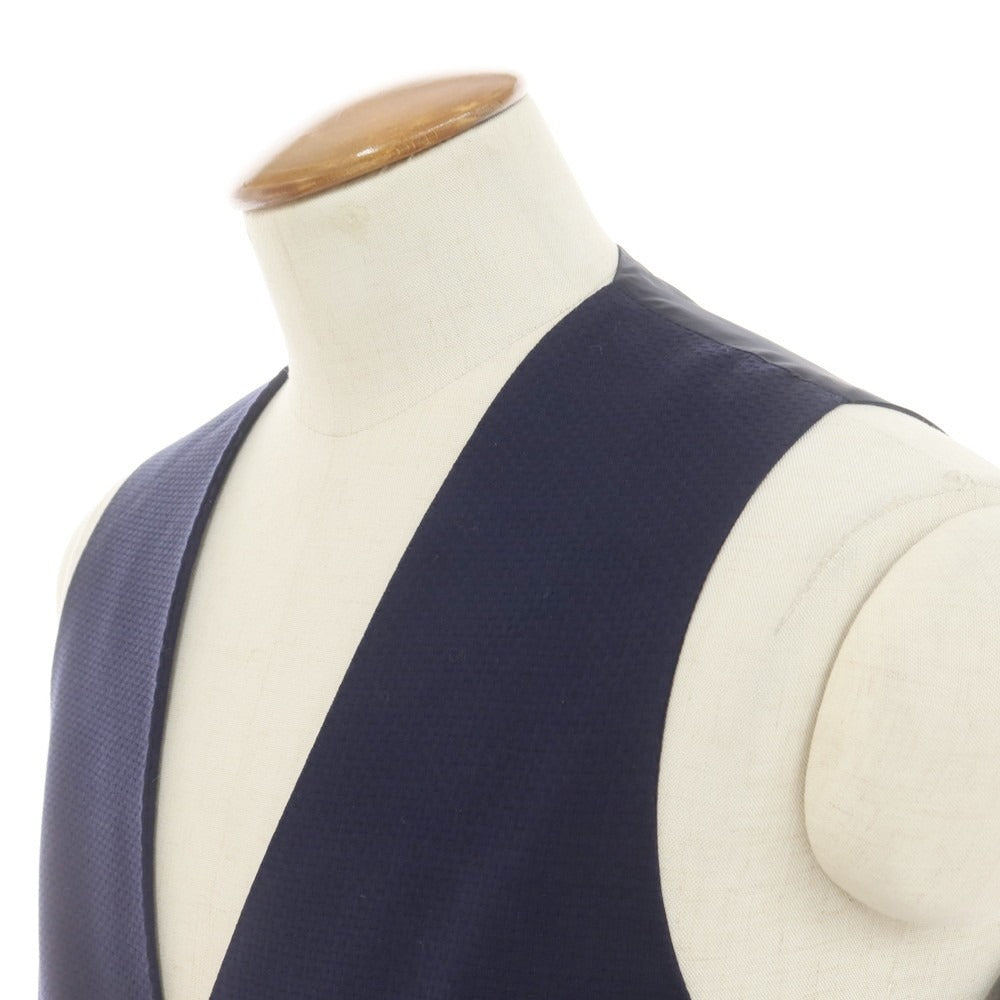 【中古】タリアトーレ TAGLIATORE ウール ジレ ベスト ネイビー【 46 】【 状態ランクB 】【 メンズ 】