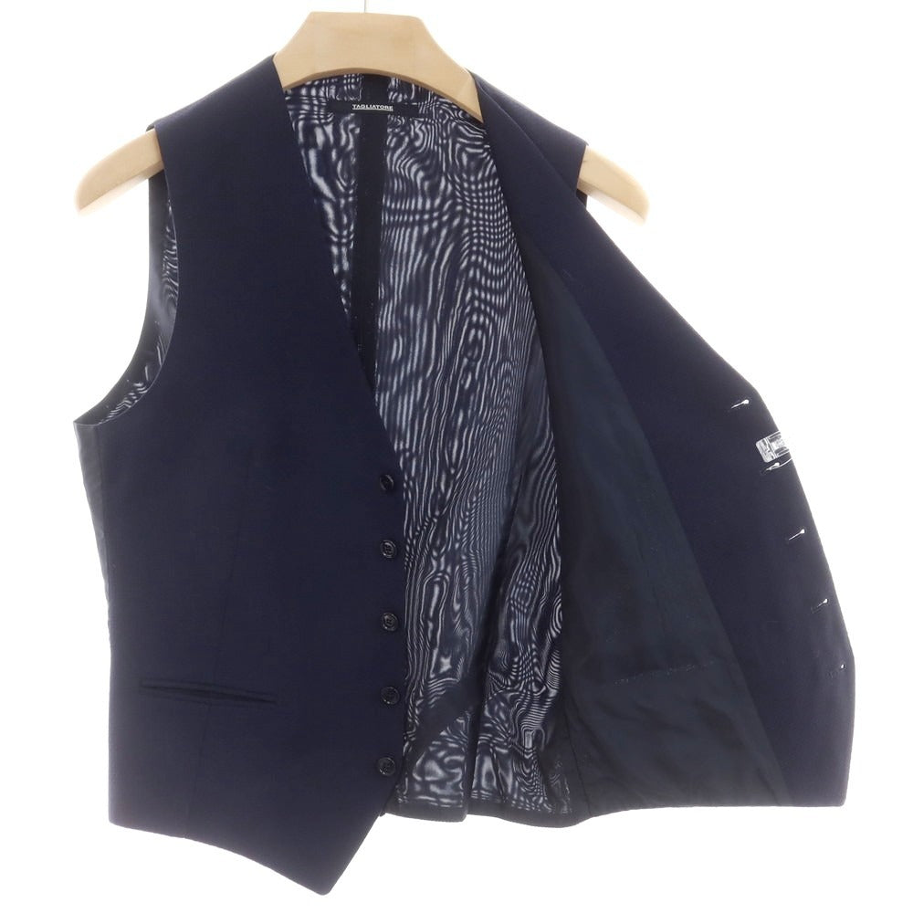 【中古】タリアトーレ TAGLIATORE ウール ジレ ベスト ネイビー【 46 】【 状態ランクB 】【 メンズ 】