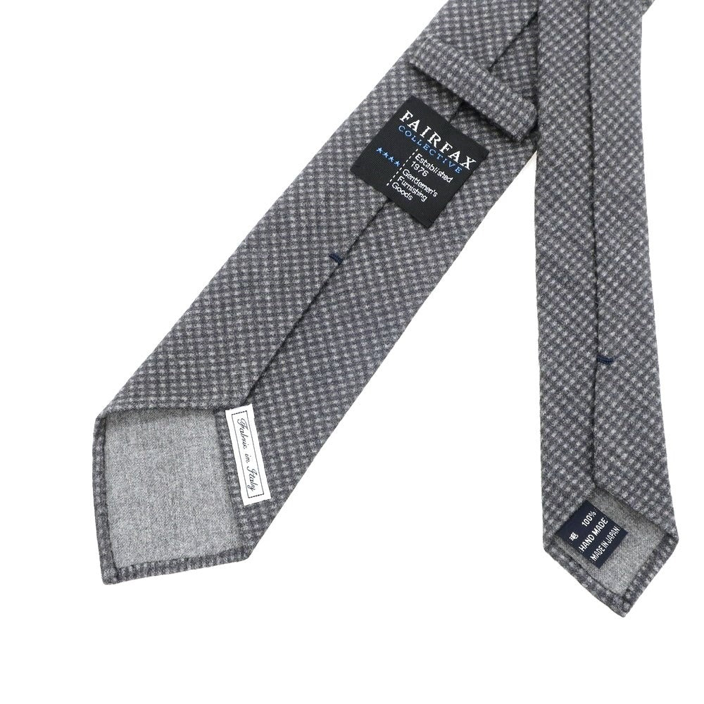 【中古】フェアファクス FAIRFAX ウール スフォデラータ チェック柄ネクタイ グレー【GRY】【A/W】【状態ランクB】【メンズ】