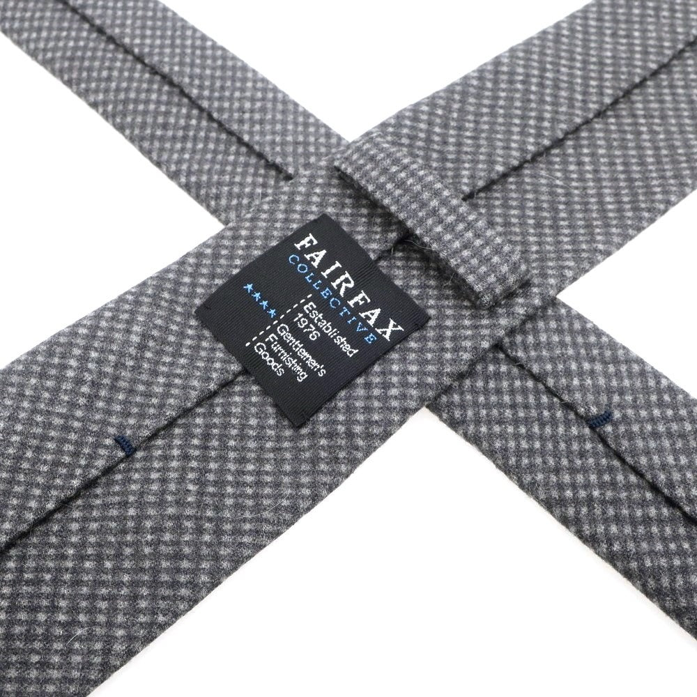 【中古】フェアファクス FAIRFAX ウール スフォデラータ チェック柄ネクタイ グレー【GRY】【A/W】【状態ランクB】【メンズ】