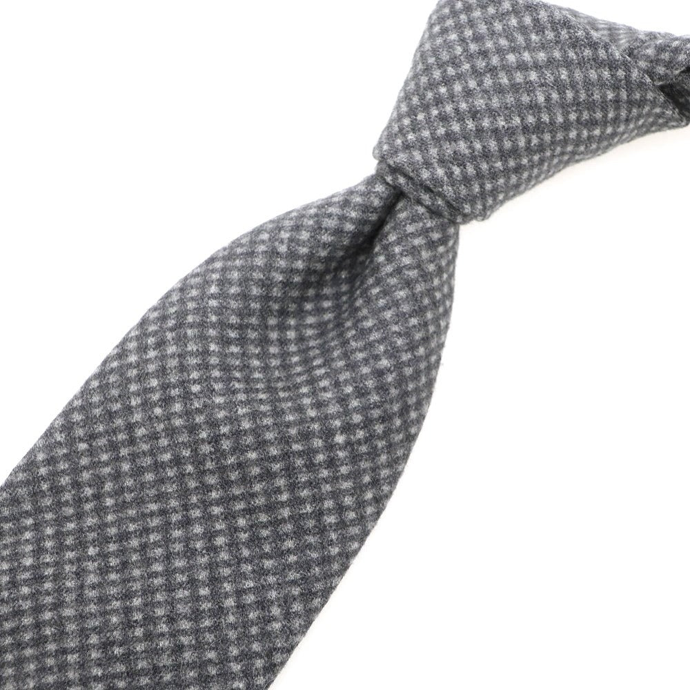 【中古】フェアファクス FAIRFAX ウール スフォデラータ チェック柄ネクタイ グレー【GRY】【A/W】【状態ランクB】【メンズ】