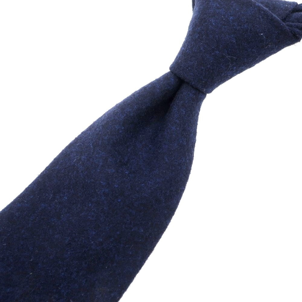 【中古】フェアファクス FAIRFAX ウール 無地ネクタイ ネイビーxブルー【NVY】【A/W】【状態ランクB】【メンズ】