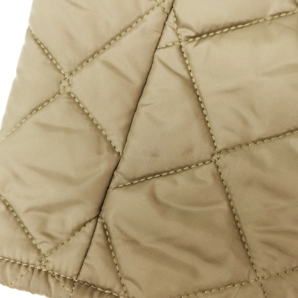 【中古】ラベンハム LAVENHAM ポリエステル フード付き キルティングブルゾン カーキ【 M/38 】【 状態ランクB 】【 メンズ 】