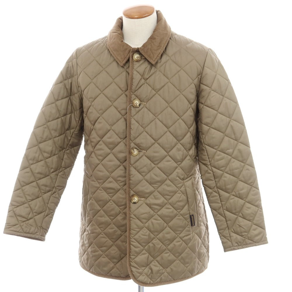 【中古】ラベンハム LAVENHAM ポリエステル フード付き キルティングブルゾン カーキ【 M/38 】【 状態ランクB 】【 メンズ 】