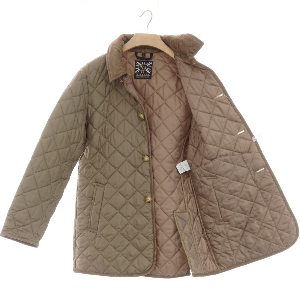 【中古】ラベンハム LAVENHAM ポリエステル フード付き キルティングブルゾン カーキ【 M/38 】【 状態ランクB 】【 メンズ 】