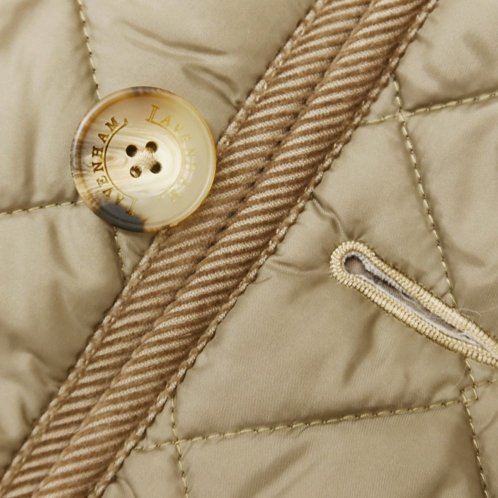 【中古】ラベンハム LAVENHAM ポリエステル フード付き キルティングブルゾン カーキ【 M/38 】【 状態ランクB 】【 メンズ 】