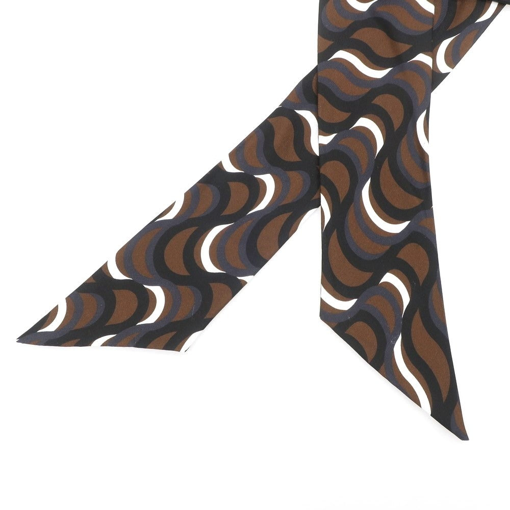 【中古】ロバート フレイザー ROBERT FRASER ウール アスコットタイ ネクタイ ブラウンxブラック【BRW】【S/S/A/W】【状態ランクB】【メンズ】