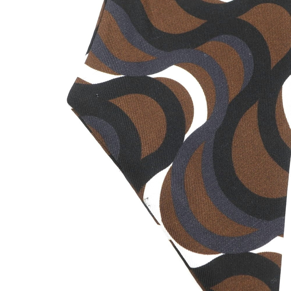 【中古】ロバート フレイザー ROBERT FRASER ウール アスコットタイ ネクタイ ブラウンxブラック【BRW】【S/S/A/W】【状態ランクB】【メンズ】