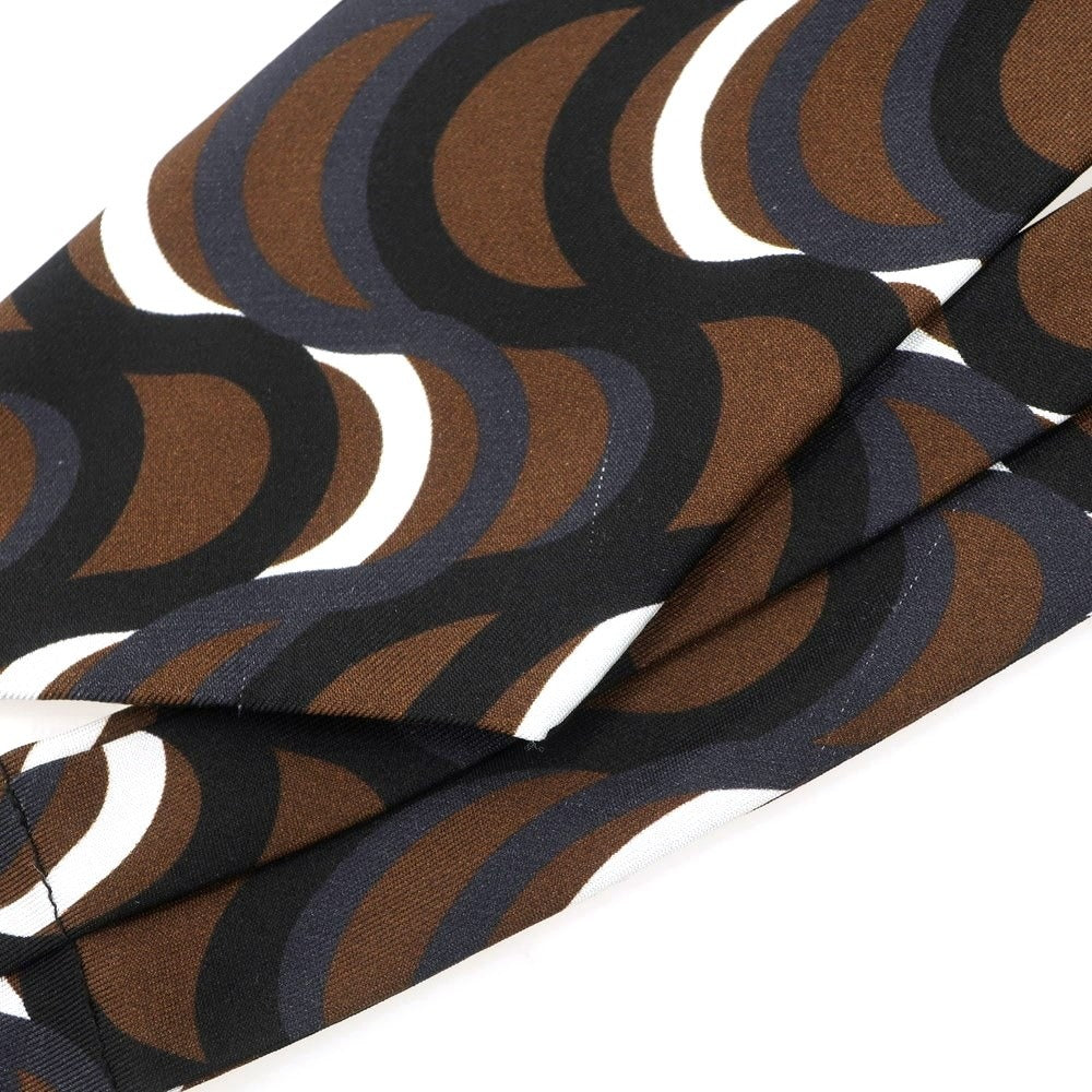 【中古】ロバート フレイザー ROBERT FRASER ウール アスコットタイ ネクタイ ブラウンxブラック【BRW】【S/S/A/W】【状態ランクB】【メンズ】