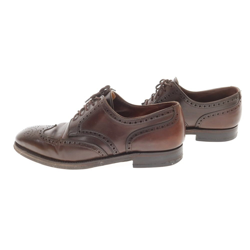 【中古】クロケットアンドジョーンズ CROCKETT&JONES ALKA別注 コードバン ウイングチップ ドレスシューズ ブラウン【 6 1/2 D 】【 状態ランクC 】【 メンズ 】