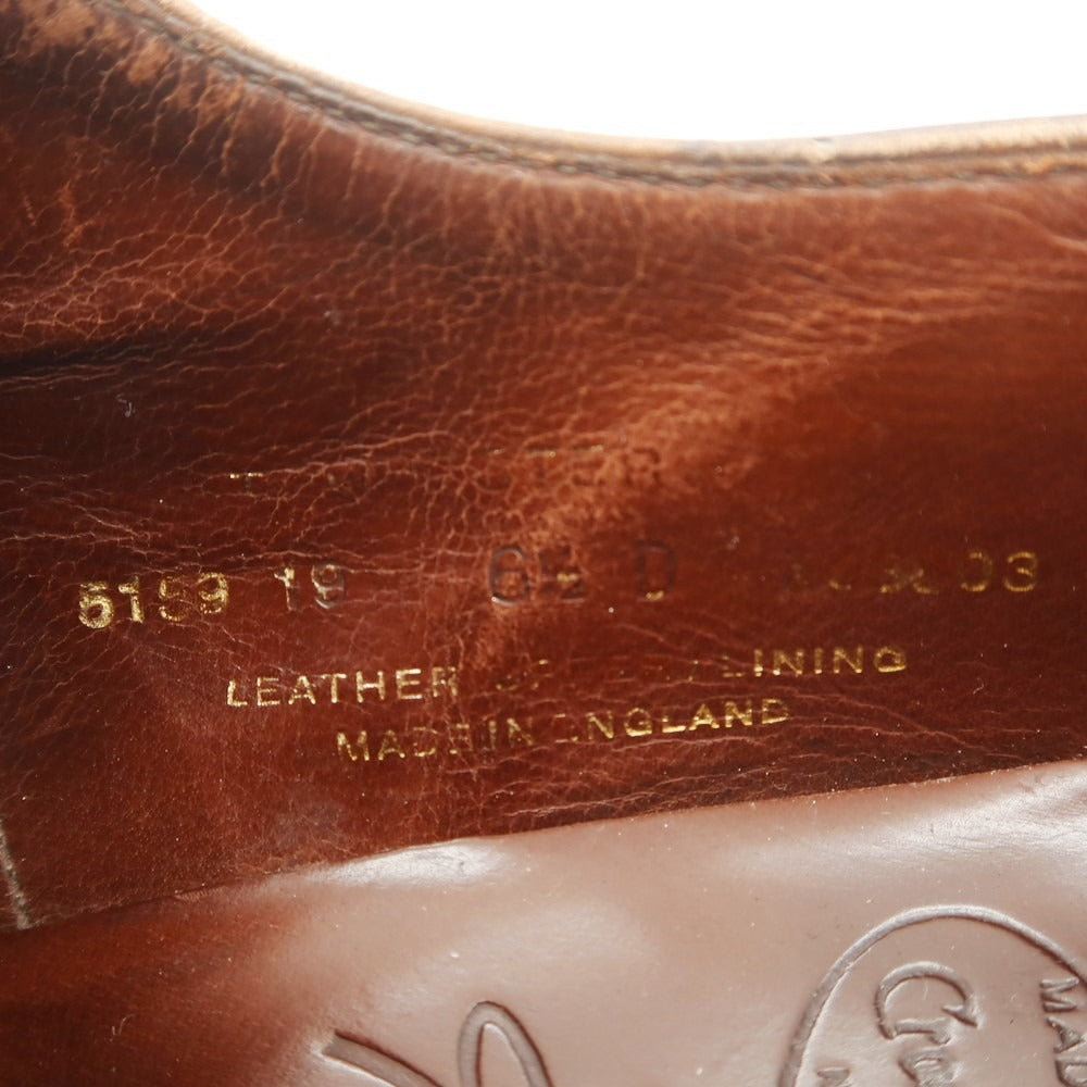 【中古】クロケットアンドジョーンズ CROCKETT&JONES ALKA別注 コードバン ウイングチップ ドレスシューズ ブラウン【 6 1/2 D 】【 状態ランクC 】【 メンズ 】