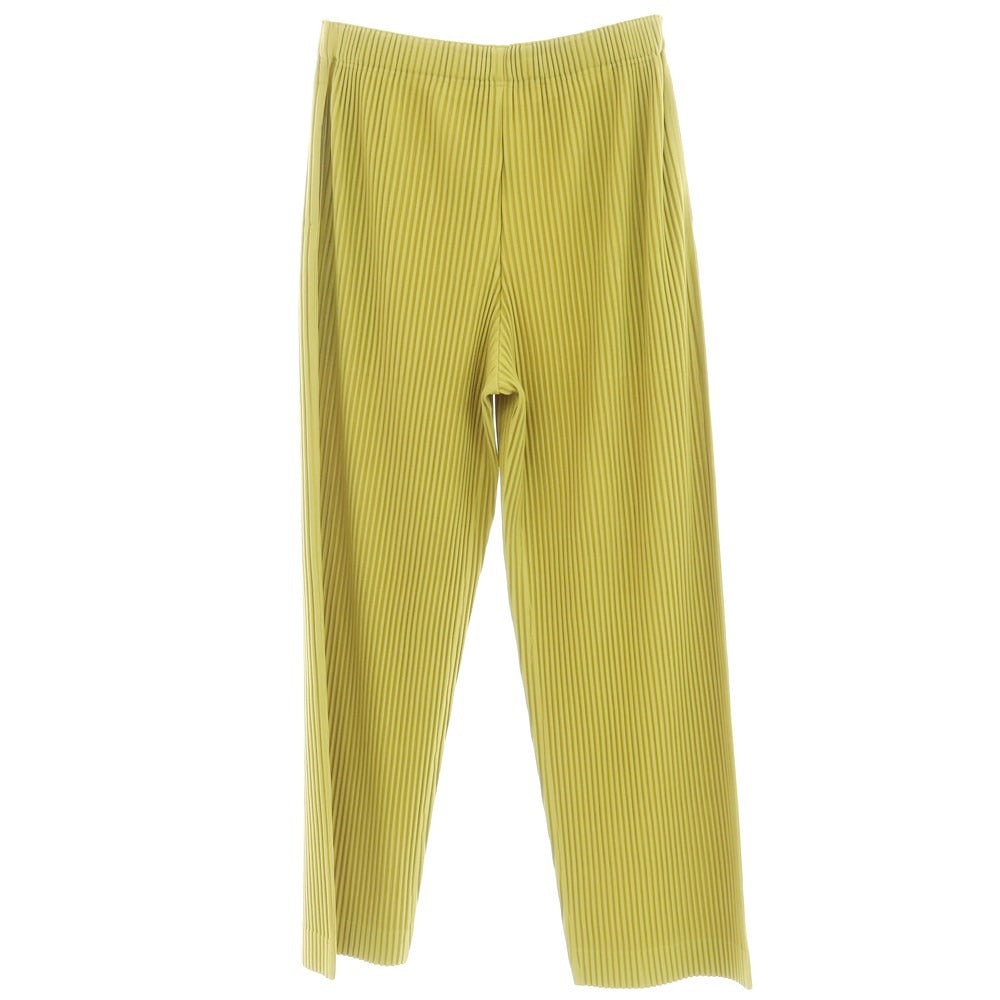 【中古】オム プリッセ イッセイミヤケ HOMME PLISSE ISSEY MIYAKE 2024年秋冬 MONTHLY COLOR OCTOBER プリーツパンツ ティーグリーン【サイズ表記なし(L位)】【GRN】【S/S/A/W】【状態ランクA】【メンズ】