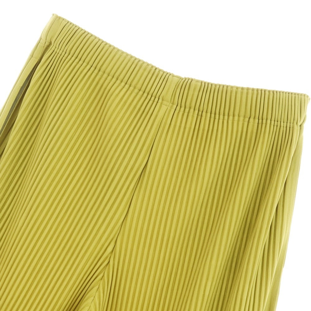 【中古】オム プリッセ イッセイミヤケ HOMME PLISSE ISSEY MIYAKE 2024年秋冬 MONTHLY COLOR OCTOBER プリーツパンツ ティーグリーン【サイズ表記なし(L位)】【GRN】【S/S/A/W】【状態ランクA】【メンズ】