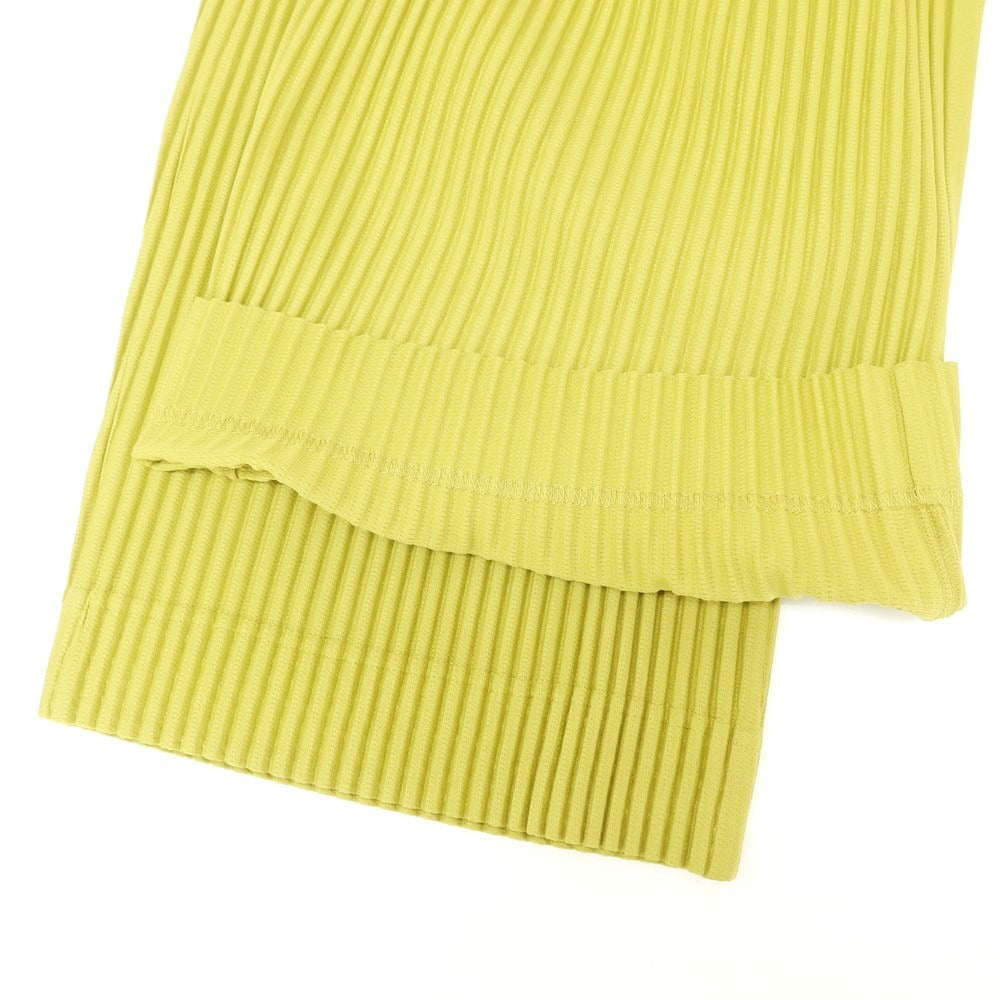 【中古】オム プリッセ イッセイミヤケ HOMME PLISSE ISSEY MIYAKE 2024年秋冬 MONTHLY COLOR OCTOBER プリーツパンツ ティーグリーン【サイズ表記なし(L位)】【GRN】【S/S/A/W】【状態ランクA】【メンズ】
