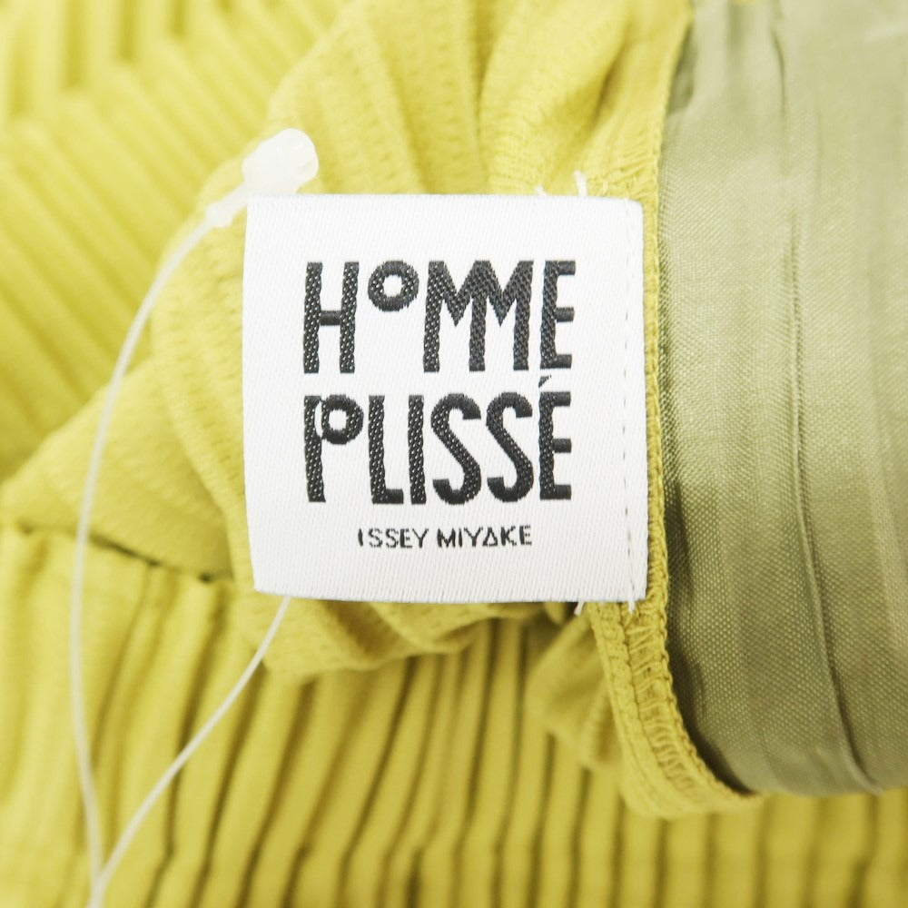 【中古】オム プリッセ イッセイミヤケ HOMME PLISSE ISSEY MIYAKE 2024年秋冬 MONTHLY COLOR OCTOBER プリーツパンツ ティーグリーン【サイズ表記なし(L位)】【GRN】【S/S/A/W】【状態ランクA】【メンズ】