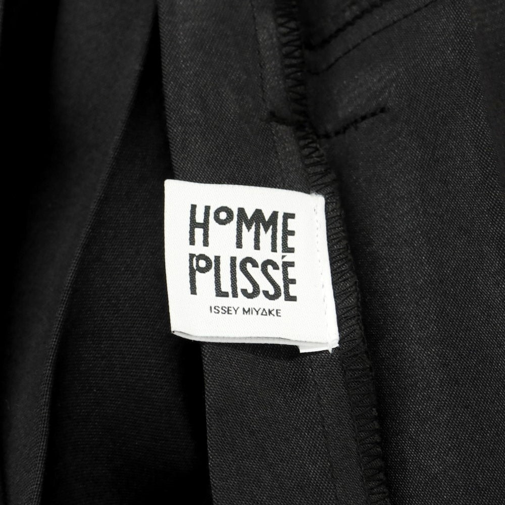 【中古】オム プリッセ イッセイミヤケ HOMME PLISSE ISSEY MIYAKE 2024年秋冬 プリーツ ガウンコート ブラック【 表記なし(L位) 】【 状態ランクB 】【 メンズ 】
