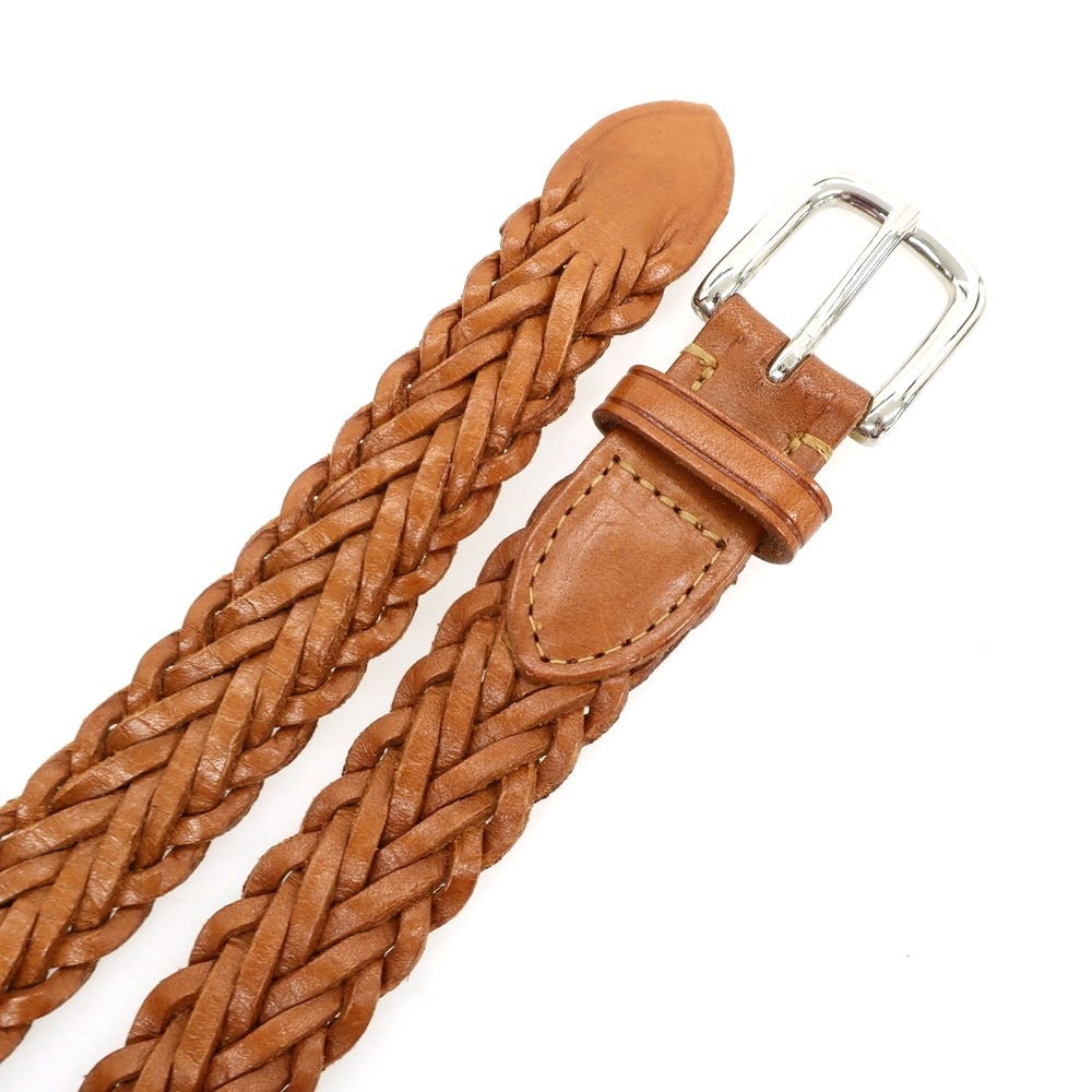 【中古】ホワイトハウスコックス Whitehouse Cox レザー メッシュベルト ライトブラウン【 34/85 】【 状態ランクA 】【 メンズ 】