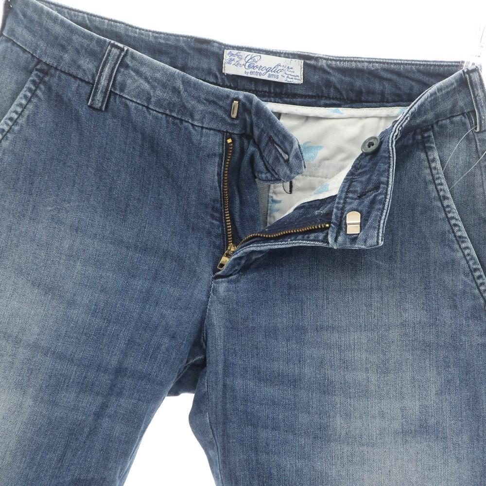 【中古】アントレアミ ENTRE AMIS ストレッチデニム ショートパンツ ブルー【 29 】【 状態ランクC 】【 メンズ 】