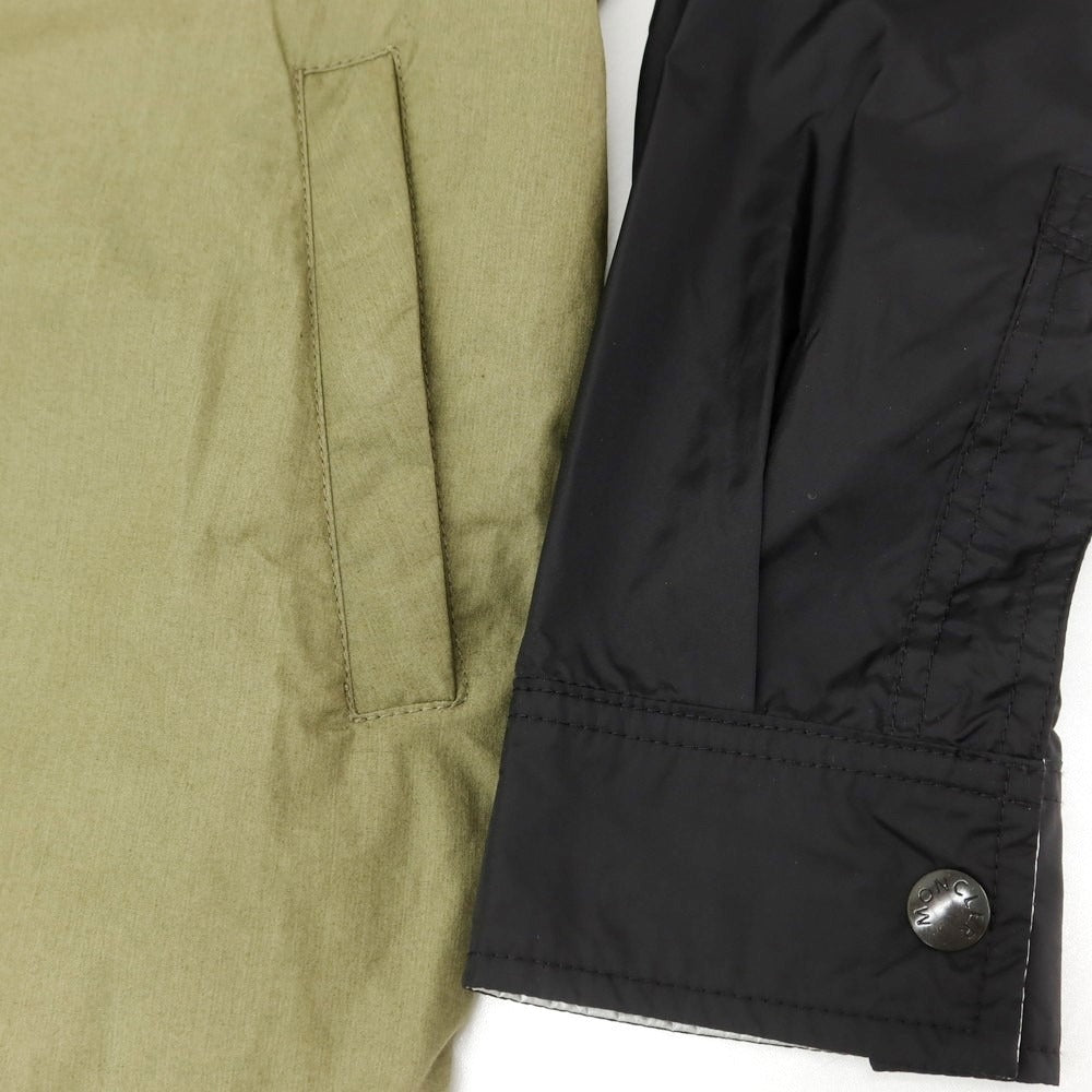 【中古】モンクレール MONCLER DONAN リバーシブル ナイロン コットン マウンテンパーカー オリーブxブラック【 1 】【 状態ランクB 】【 メンズ 】