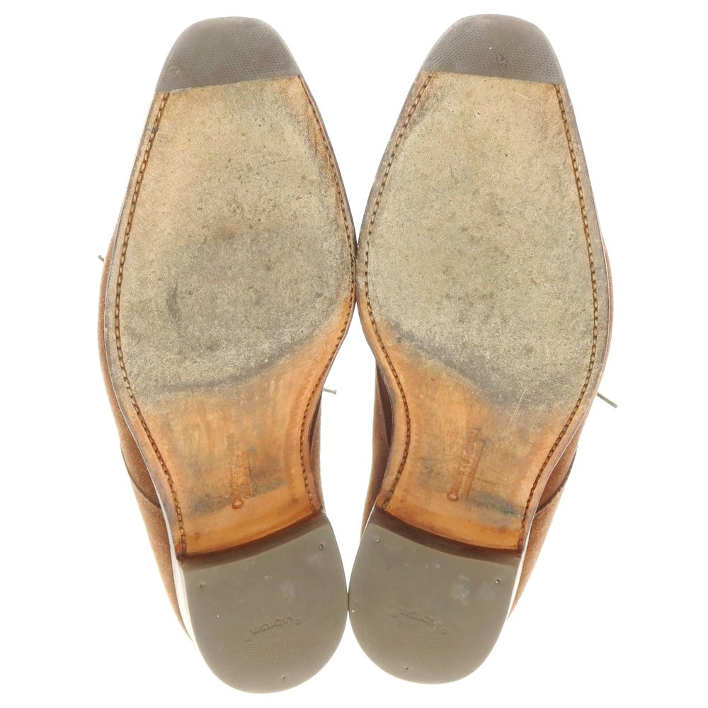 【中古】クロケットアンドジョーンズ CROCKETT&JONES TETBURY スエード チャッカブーツ ブラウン【 5 1/2E 】【 状態ランクC 】【 メンズ 】