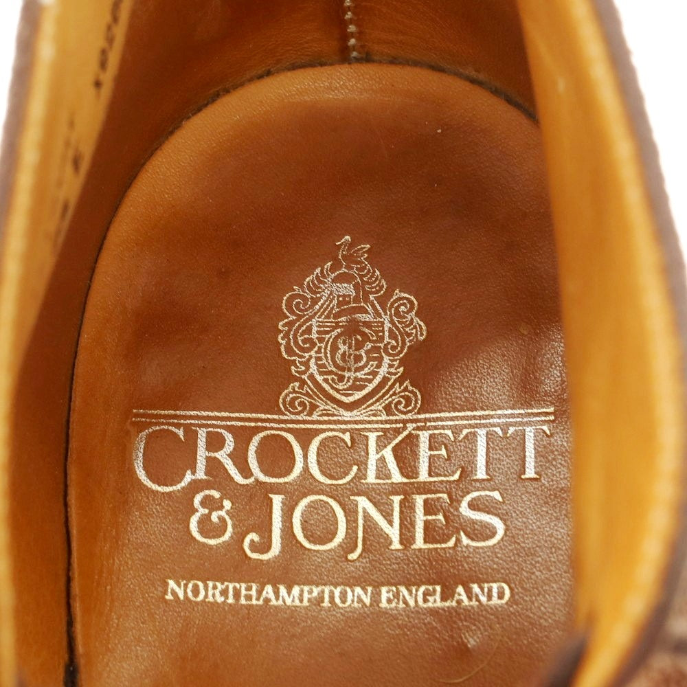 【中古】クロケットアンドジョーンズ CROCKETT&JONES TETBURY スエード チャッカブーツ ブラウン【 5 1/2E 】【 状態ランクC 】【 メンズ 】