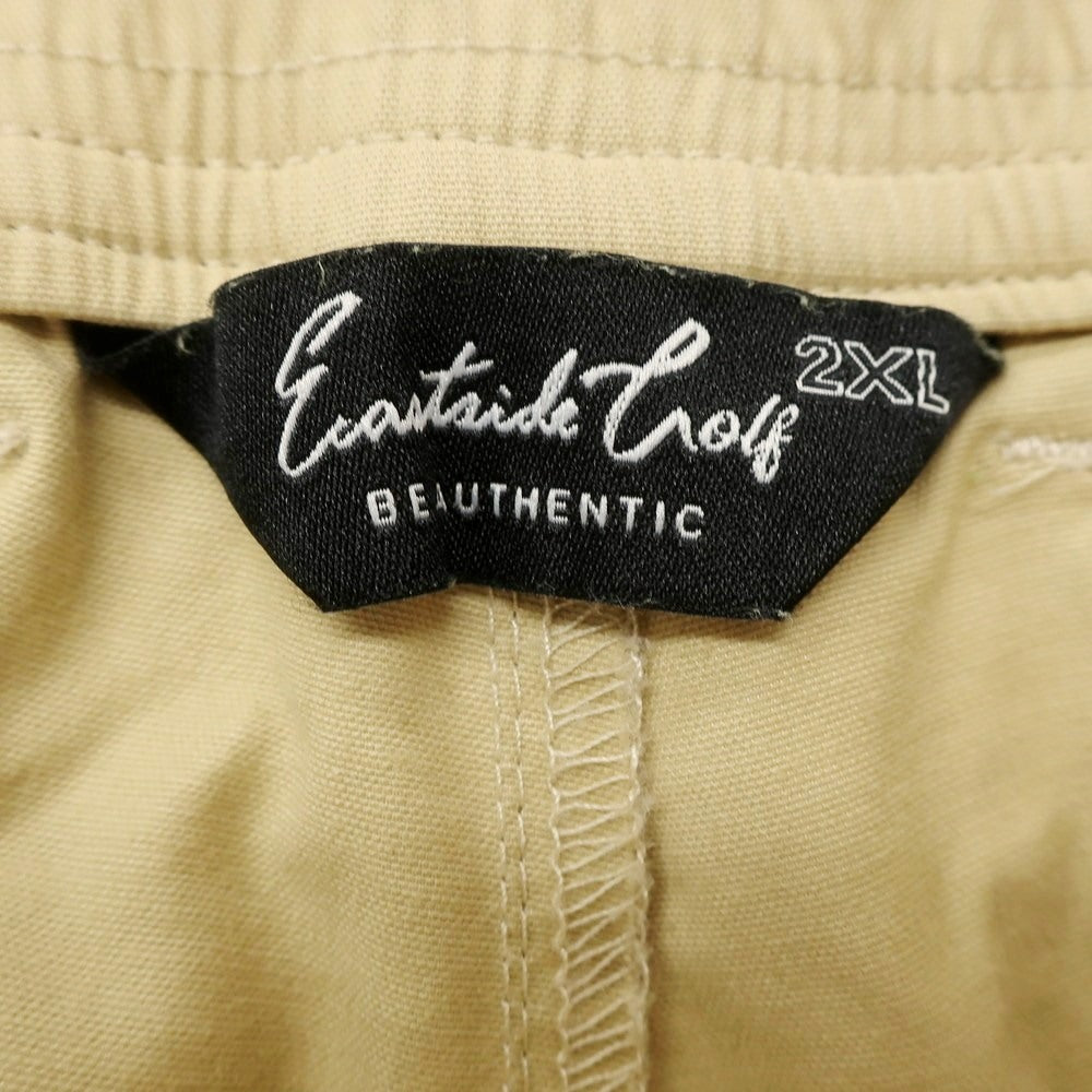 【中古】イーストサイドゴルフ Eastside Golf ストレッチコットンナイロン ショートパンツ イエローベージュ【 2XL 】【 状態ランクC 】【 メンズ 】